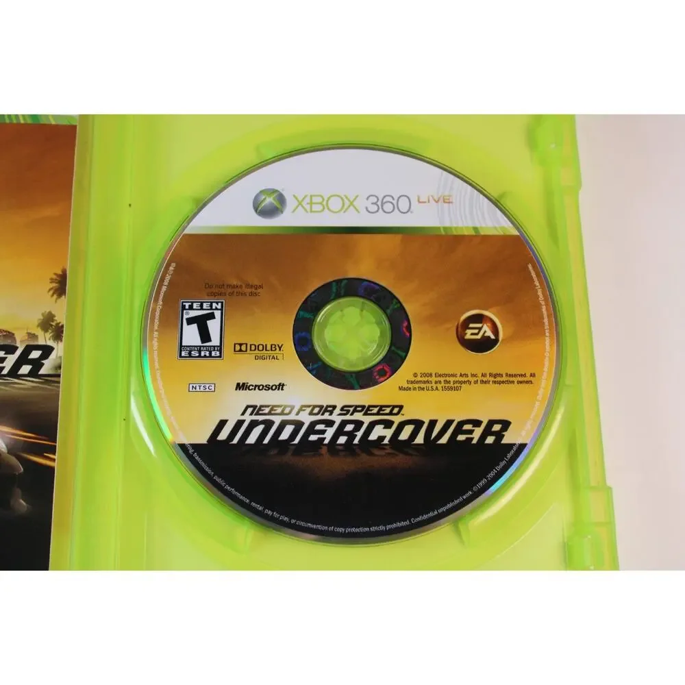 Need for Speed: Undercover (Microsoft Xbox 360, 2008) Complete, Tested/works